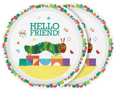 Produktbild von Teller Raupe Nimmersatt Hello Friend 2er Set