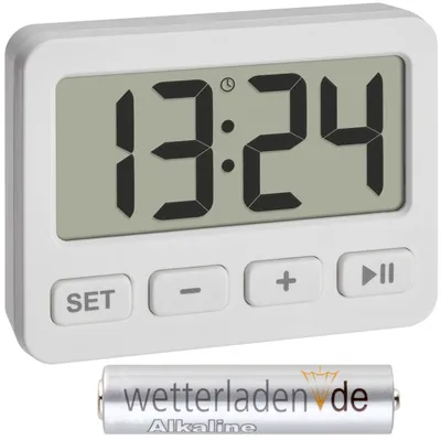 Produktbild von TFA 60.2036 Wecker mit Timer und Stoppuhr Digitaluhr Reisewecker