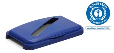Produktbild von DURABLE Klappdeckel für DURABIN® 60L rechteckig, 1800502040 blau