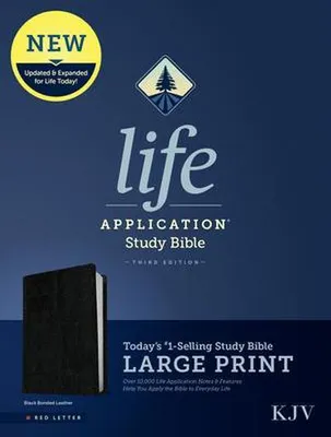 Obrázek produktu pro KJV Life Application Study Bible, Third Edition, Large Print (Bonded Leather, Black, Red Letter)