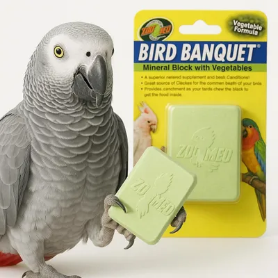 Zdjęcie produktu dla Zoo Med | Vegetable Formula Bird Banquet | wapienny blok warzywny dla papug | 142 g