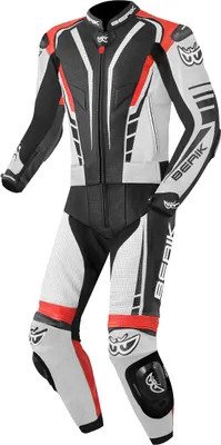 Produktbild von Berik XR-Ace 2-Teiler Motorrad Lederkombi, schwarz/weiß/rot, 52