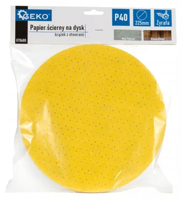 Produktbild von Schleifpapier für Scheibe - Scheibe mit Löchern 225 mm P40 /Giraffe/ (10/100/500)