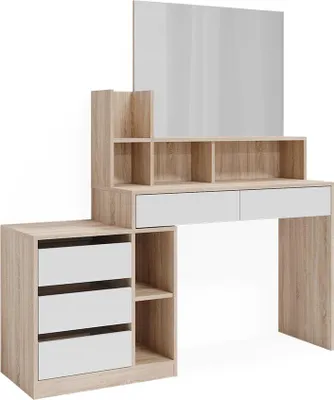Obrázek produktu pro Stůl Vicco Anja Bílá/Sonoma 139.8 x 40 cm se zásuvkami, Model 43661