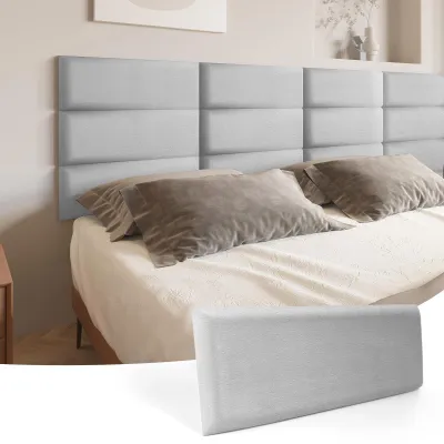 Produktbild von Selbstklebendes Kopfteil für Bett 3D Schallschutzpaneele 60 x 25 cm