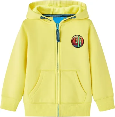 Produktbild von Cloris Designermöbel Kinder-Kapuzenpullover mit Reißverschluss Hellgelb 128 2024 Neu