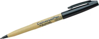 Produktbild von Universalmarker 1,0mm Rundspitze schwarz Packung mit 12 Stück