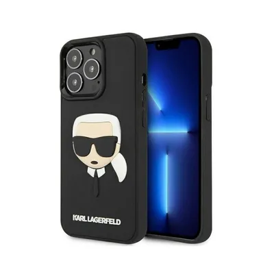 Image de Karl Lagerfeld Klhcp13Lkh3Dbk Iphone 13 Pro / 13 6,1 Czarny/Black Hardcase 3D Rubber Karl`s Head