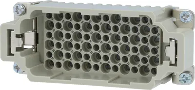 Immagine prodotto di HARTING Han 72DD inserto maschio (M) connettore a crimpare, 72 poli + PE 250 V, 10 A - 1 pezzo