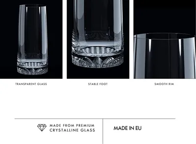 Produktbild von KROSNO Fjord Longdrinkgläser, 6er-Set, 480 ml
