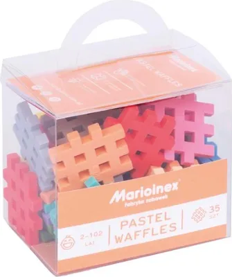 Image de MARIOINEX Mini blocs de gaufres pastel 35 pcs 03674