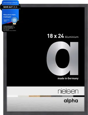 Produktbild von nielsen Aluminium Bilderrahmen Alpha, 18x24 cm, Grau