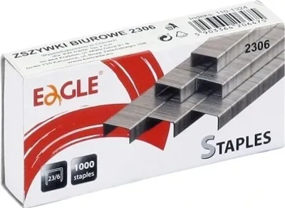 Zdjęcie produktu dla Eagle, Zszywki 23/06, 1000 sztuk