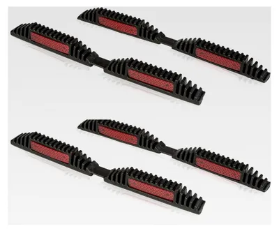 Produktbild von Türkantenschutz 4er Set - Stoßschutz für Autotüren mit Reflektoren für Türkanten bis 3mm