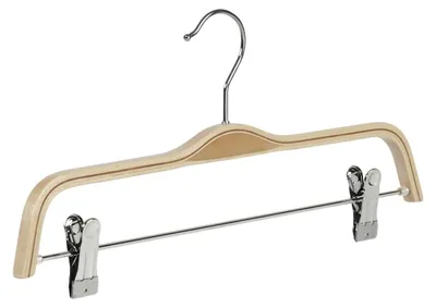 Imagen del producto de Juego de 30 perchas – Madera de abedul con superficie antideslizante y gancho giratorio – 41 cm