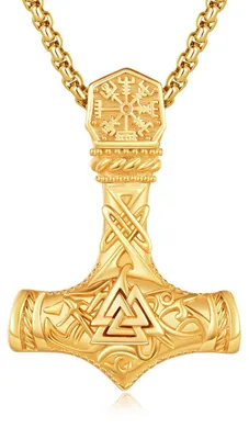 Image de Collier Mjolnir pour hommes, en argent sterling 925