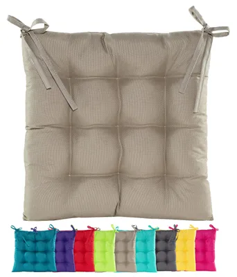 Produktbild von JACK Outdoor 38x38cm Sitzkissen Auflage Wasserfest Sitzkissen Garten Auflage Taupe