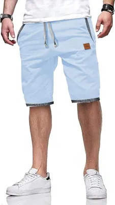 Zdjęcie produktu dla ZOXOZ Spodenki męskie Krótkie spodenki Letnie spodenki sportowe Niebieskie 2XL