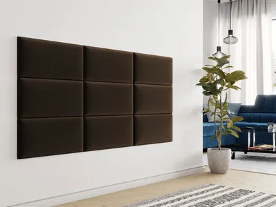 Immagine prodotto di Pannello a muro imbottito 60x30 PAG - marrone