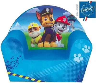 Zdjęcie produktu dla Fotel dla Dzieci z Pianki Psi Patrol, 42x52x33 cm, Lekki, Od 2 Lat