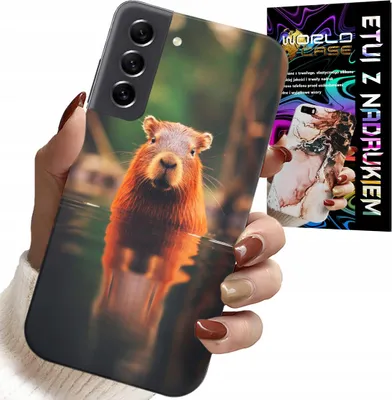Immagine prodotto di Custodia Per Samsung Galaxy S21 Fe - Capibara Dolce, Capibara, Molti Design