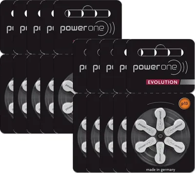 Zdjęcie produktu dla Varta 10x Power One EVOLUTION rozmiar 13 baterie do aparatów słuchowych 1.45V pomarańczowe 6 blister PR48 p13