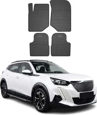 Immagine prodotto di 2019-2025 Peugeot 2008 tappetini in gomma nero 4 pz