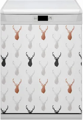 Produktbild von Magnetmatte Geschirrspüle Abwaschbar Küche Magnete  Nachbildung 60x70 cm  - Kopfhirsch