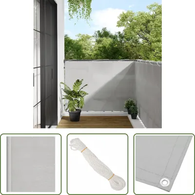 Immagine prodotto di The Living Store Paravento per balcone grigio chiaro 120x600 cm 100% poliestere Oxford
