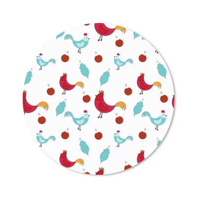 Produktbild von MuchoWow® Mauspad Mousepad Muster - Tiere - Huhn 50x50 cm - Mousepads - Maus Mat - Pad - Mausunterlage - Vinyl