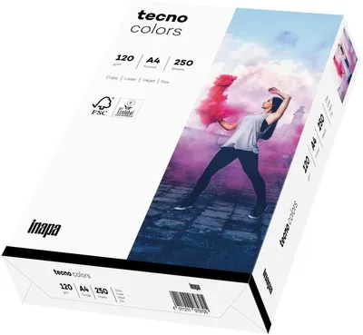 Obrázek produktu pro tecno 88324342 Kopierpapier colors DIN A4 120 g/qm 250 Blatt