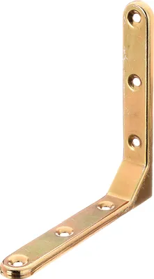 Produktbild von Alberts Zierwinkel | geprägt | galvanisch gelb verzinkt | 130 x 130 x 21 mm | 10er Set
