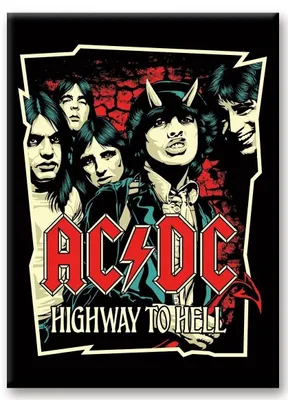 Imagen del producto de AC/DC – Highway To Hell – Imán, 6,3 × 8,9 cm