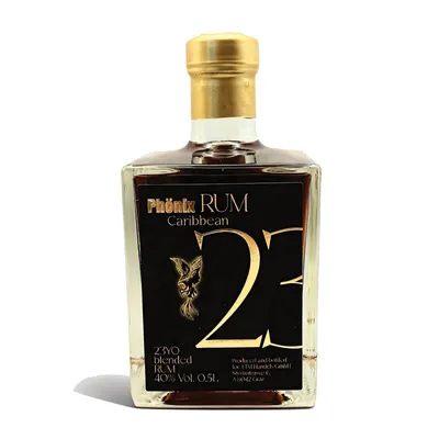 Produktbild von Phönix Rum Caribbean 23YO - Black Design - Rum 40% Vol. 0,5 L
