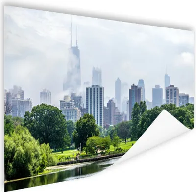 Produktbild von MuchoWow® Poster Chicago - Park - Bäume 180x120 cm - Fotoplakat
