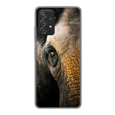 Produktbild von MuchoWow® Handyhülle Schutzhülle Hülle für Samsung Galaxy A53 5G Elefant - Nahaufnahme - Tiere - Natur Silikon Softcase Handy Hülle - Schutzabdeckung
