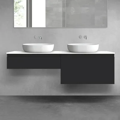 Obrázek produktu pro OLTENS, koupelnový set Vernal, 3 díly: 2 podumyvadlové skříňky se zásuvkami a konzolová deska, rozměry 160 x 25,2/48,6 cm