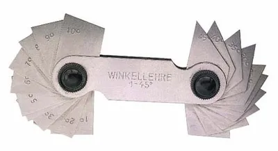 Produktbild von Präzisions-Winkelendmaße aus Stahl 170x50x10 mm für Winkelwerte 1° bis 45°
