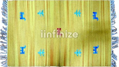 Imagen del producto de Alfombra tejida a mano, de algodón, de 60x90 cm, ideal para el salón