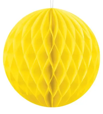 Produktbild von Dekoration aus Papier in der Farbe Gelb, mit einer Größe von 10 cm