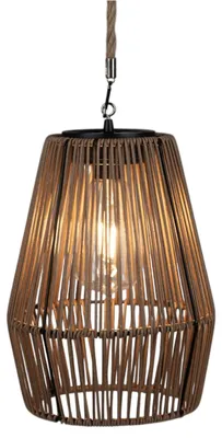 Produktbild von Formano Solarlaterne Hängend IP44 dekorative Gartenlaterne Flechtoptik warmweiß