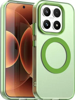 Immagine prodotto di Per Xiaomi 17 Candy Design Magsafe Hybrid TPU plastica protettiva Cover verde