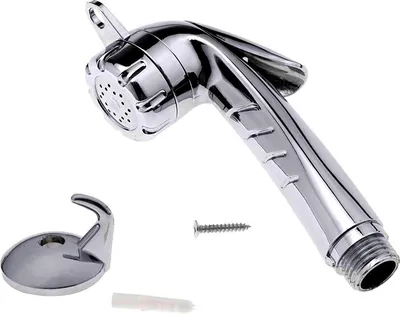 Produktbild von Brausekopf ABS Duschkopf 1/2''Taste Handbrause Camping Handdusche Toilette Brause Bootsdusche Chrom