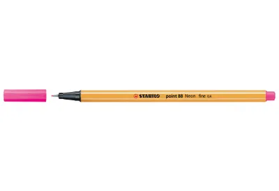 Zdjęcie produktu dla Fineliner - STABILO point 88 - Pojedynczy długopis - Neonowy kolor, jaskrawy róż