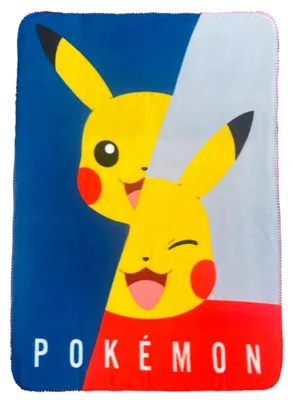 Produktbild von Nintendo Merchandising Pokémon Pikachu Polardecke 100x140 Cm Mehrfarbig  Mehrfarbig One Size