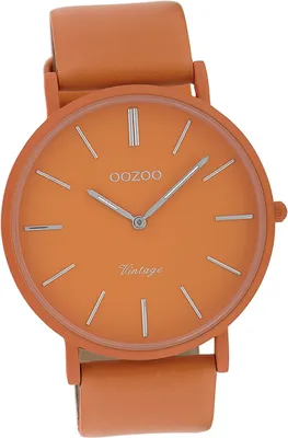 Produktbild von Oozoo Damen Armbanduhr orange Analog Vintage Series Metallarmband D2UOC9880A