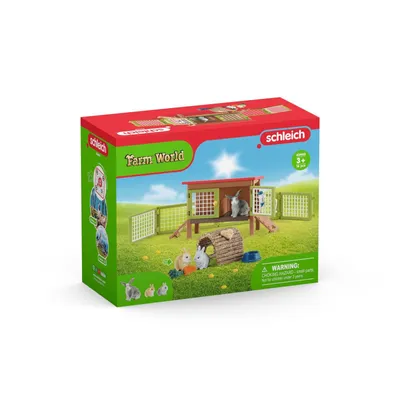 Immagine prodotto di Schleich® 42420 Schleich® Farm World 42420 Kaninchenstall Spielfiguren-Set