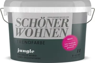 Produktbild von Schöner Wohnen Trendfarbe matt 1 L Farbwahl, Farbe:Jungle
