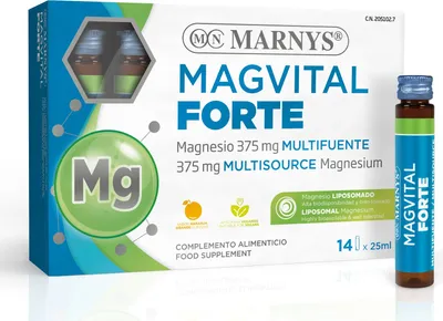 Obrázek produktu pro MARNYS® MagVital Forte - Lipozomální hořčík pro optimální podporu svalů a nervů - 14x25 ml