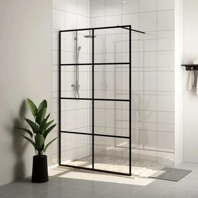Produktbild von The Living Store Duschwand für Begehbare Dusche mit Klarem ESG Glas 115x195 cm